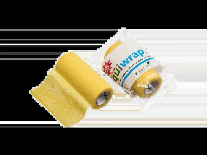 10cm x 4.5m Equiwrap Cohesive Bandage Yellow