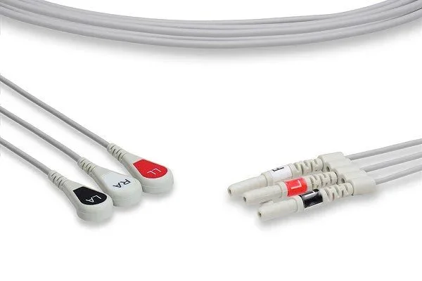 3 Leads Snap – ECG Leadwires