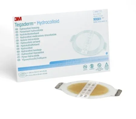 3M Tegaderm Hydrocolloid Dressing 4 X 4-3/4 Inch Oval Sterile – 90001