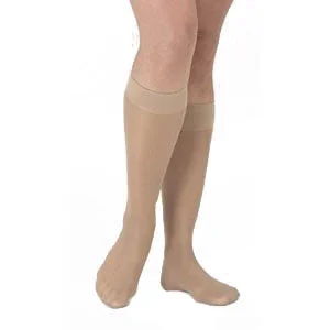 781C Style Sheer Calf, 15-20mmHg, Women’s, Medium, Long, Natural