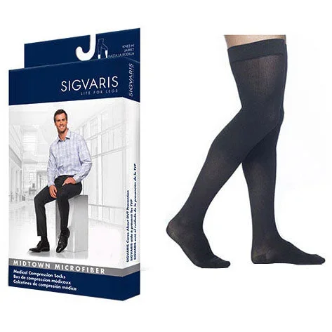 822N Style Microfiber Thigh, 20-30mmHg, Men’s, Large, Short, Black