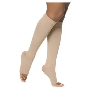 862C Essential Opaque Calf, 20-30mmHg, Open Toe, Medium, Long, Crispa