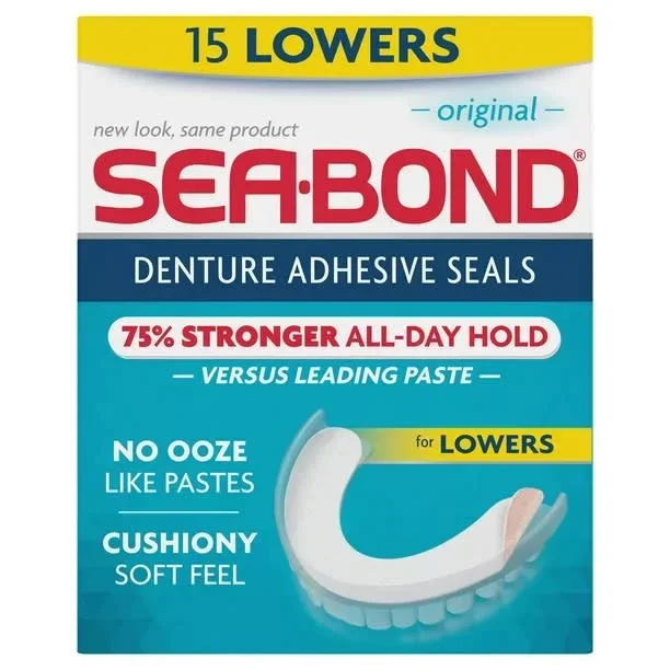 Adhesivo de dentadura postiza de enlace marino inferior 15ct