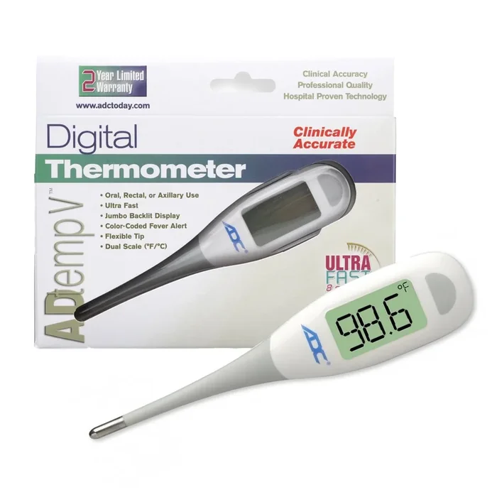 Adtemp Oral / Rectal / Axillary Probe Handheld Digital Stick Thermometer