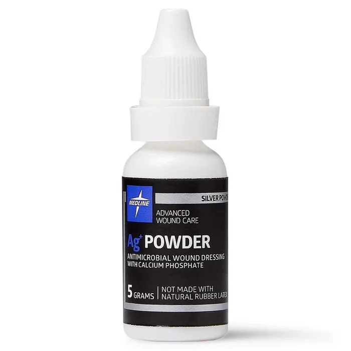 Ag+ Powder Antimicrobial Wound Dressing with Calcium Phosphate
