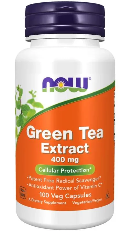 Ahora extracto de té verde 400 mg de cápsulas de vegetales