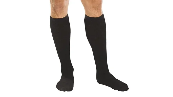 Alimed Core-Spun by Therafirm Compression Socks Knee High X-Large Black Closed Toe – 66355