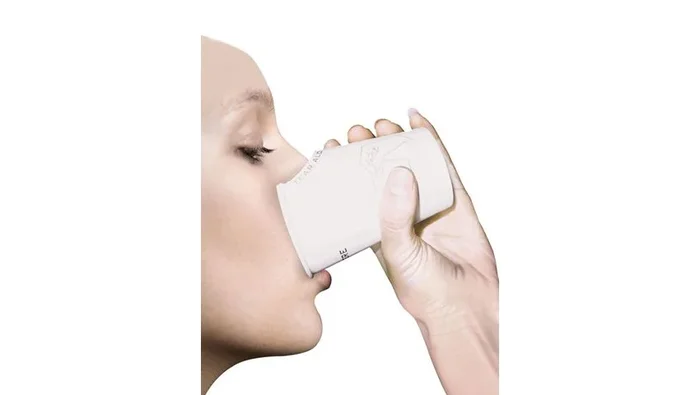 Alimed Dual Cup ADL Dysphagia Cup 8 oz. White Paper Disposable – 83064