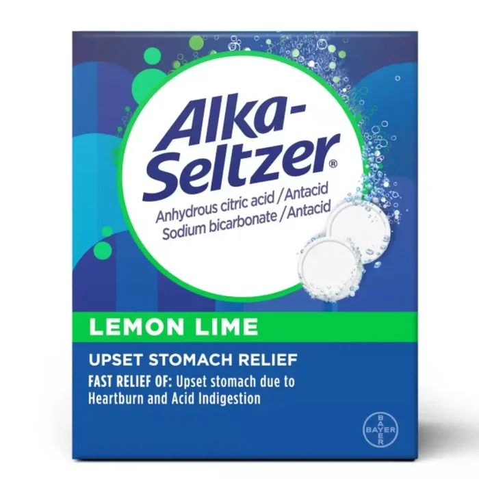 Alka-Seltzer Heartburn Relief Lemon Lime Flavor Effervescent Tablets