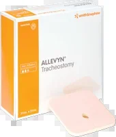 ALLEVYN Tracheostomy Non-Adhesive Apertured Hydrocellular Dressing 3-1/2″ x 3-1/2″