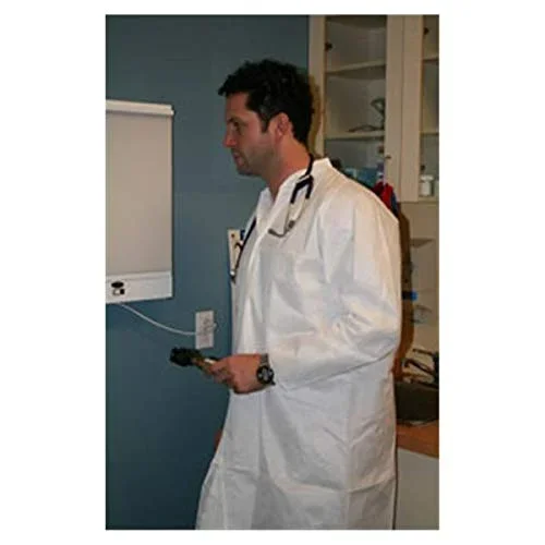 AMD Ritmed Lab Coat White X-Large Long Raglan Sleeves Knee Length – A8044
