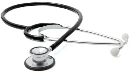 American Diagnostic Corp Proscope 670 Dual-Head Stethoscope Black 1-Tube 21 Inch Tube Double Sided Chestpiece – 670BKZ