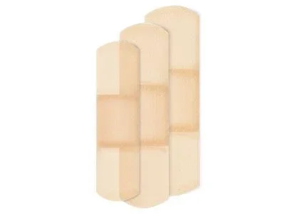 American White Cross Sheer Adhesive Strip, Assorted Sizes