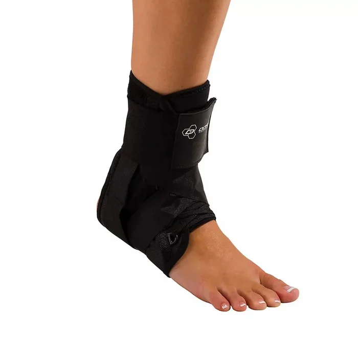 ANAFORM Lace-Up Ankle Brace, Black, Large