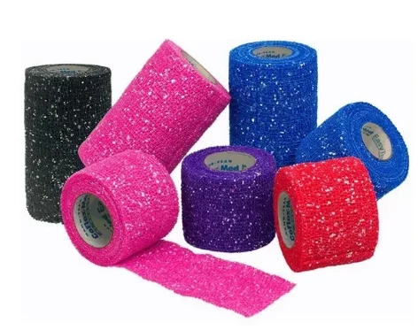 Andover Coated Products Co-Flex·Med Cohesive Bandage 3 Inch X 5 Yard Standard Compression Self-adherent Closure Glitter NonSterile – 7300GP-024