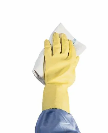 Ansell Utility Glove X-Large Flock Lined Latex Yellow 12 Inch Straight Cuff NonSterile – 8980