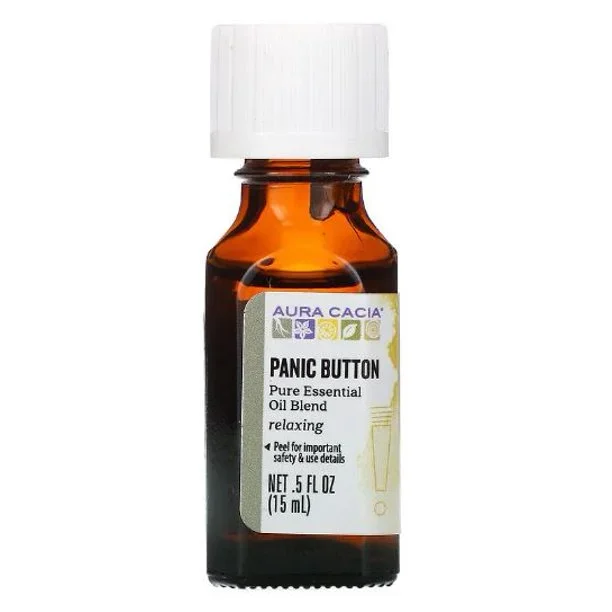 Aura Cacia Essential Oil Panic Button 0.5 Oz