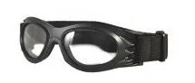Bar-Ray Atlantis Radiation Protection Goggles Wraparound Clear Tint Black Frame Elastic Strap One Size Fits Most – 62481BK
