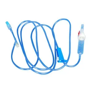 Basic IV Administration Set – Model with 2 Injection Site, 19 mL Priming Volume, 106″ L