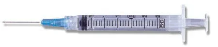 Becton Dickinson PrecisionGlide Syringe with Hypodermic Needle 3 mL 25 Gauge 1-1/2 Inch Detachable Needle Without Safety – 309582