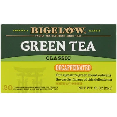 Bigelow Green Tea Classic Decaffeinated Tea Bagsx20