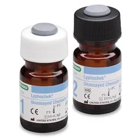 Bio-Rad Laboratories Lyphochek MiniPak Unassayed Control 80 Analytes Level 1 / Level 2 2 X 5 mL – 730X