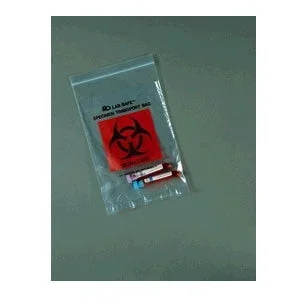 Biohazard ZipLock Bag, 9″ x 12″