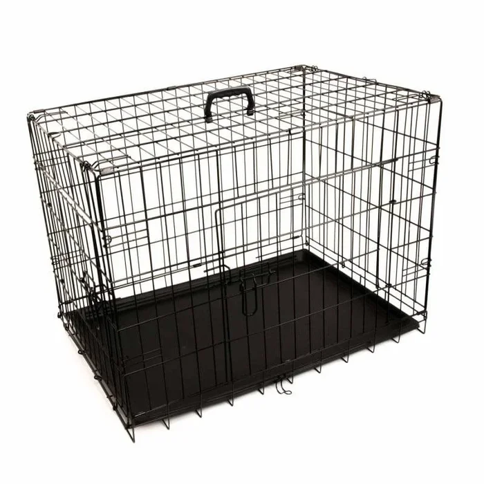 Black Folding Animal Cage Small
