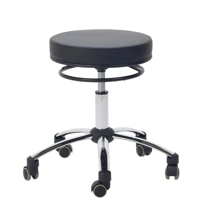 Black Swivel Stool with Release Ring