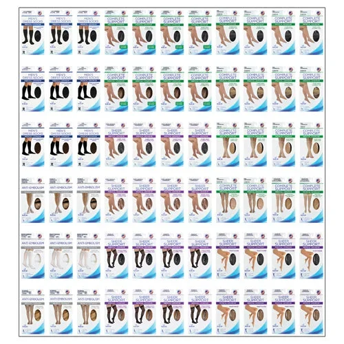 BlueJay Brand Compression Hosiery 4ft section Planogram