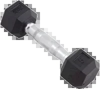 Body Sport Rubber Encased Hex Dumbbell 5Lbs