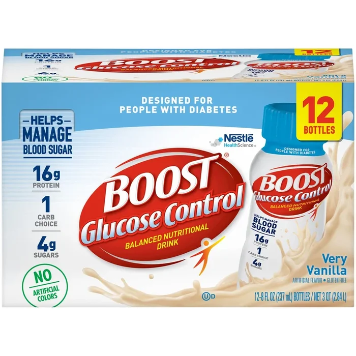 Boost Glucose Control Oral Supplement Very Vanilla Flavor