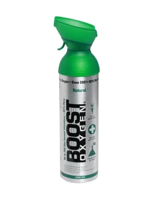 Boost Oxygen Natural 10 litros en 200 inhalaciones de un segundo