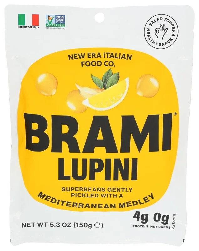 Brami Lupini Snack Bean Mediterranean Medley, 5.3 oz