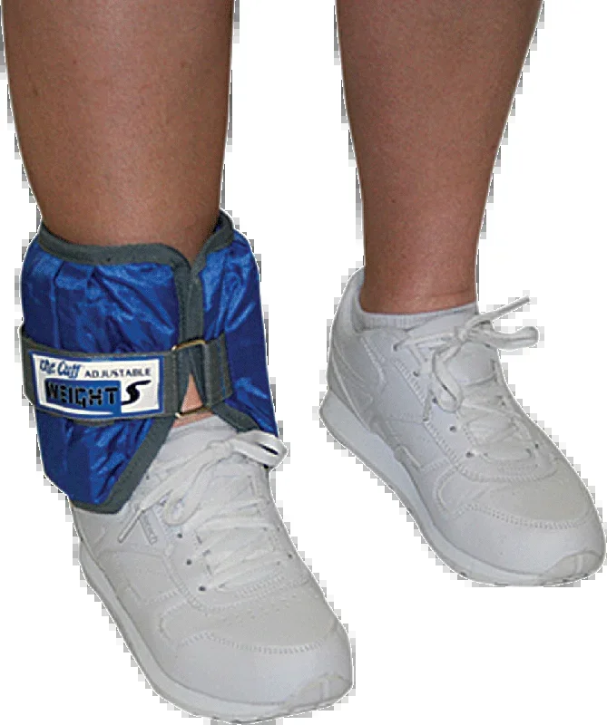 CanDo Adjustable Cuff Ankle Weight, Blue, 10 lb.
