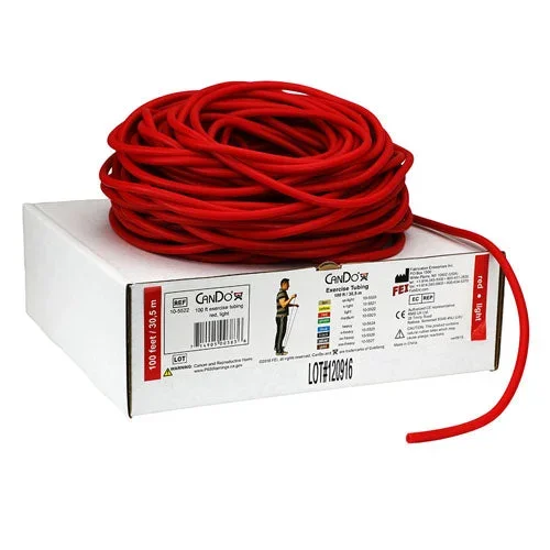 Cando Exercise Tubing Red- Light – 100 ft roll