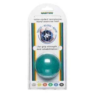 CanDo Gel Ball Hand Exerciser, Standard Circular, Blue Heavy