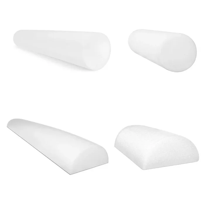 CanDo PE White Foam Rollers – Medium Density