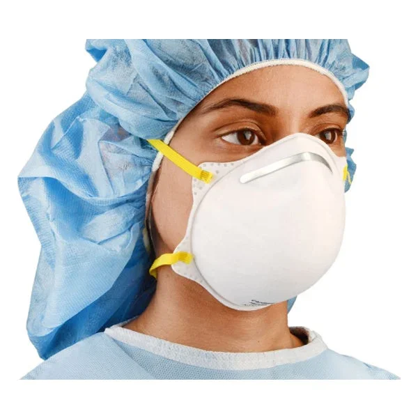 Cardinal Health Flat Fold N95 Respirator and Surgical Mask, Regular