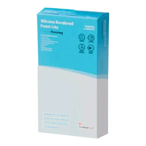 Cardinal Health Kendall Silicone Bordered Lite Foam Dressing, 3″ x 3″