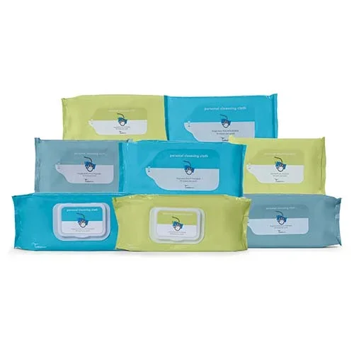 Cardinal Health Personal Cleansing Cloth, Non-flushable, Fragrance Free – 42 pack