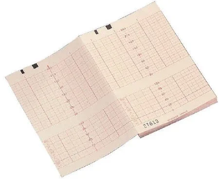 Cardinal Philips Recording Paper Fan-Fold Orange Grid – 9658