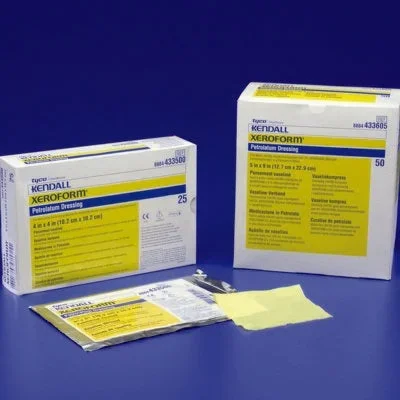 Cardinal Xeroform Petrolatum Impregnated Dressing 2 X 2 Inch Gauze Bismuth Tribromophenate / Petrolatum Sterile – 8884433400