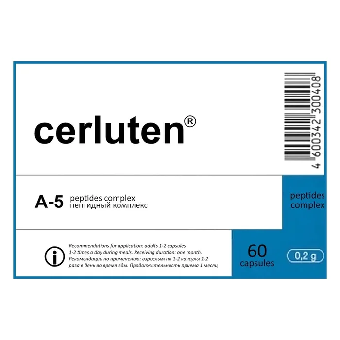Cerluten® A-5 Nervous System Peptide Bioregulator – 60 Capsules