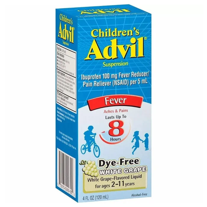 Children’s Advil Suspension White Grape