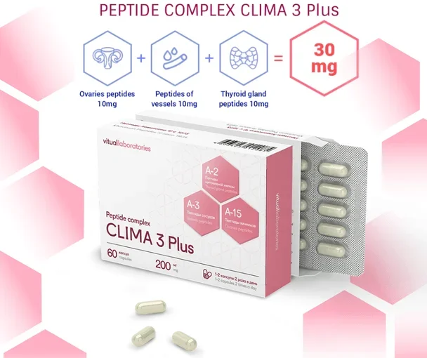 Clima 3 Plus – Women Health Peptide Complex