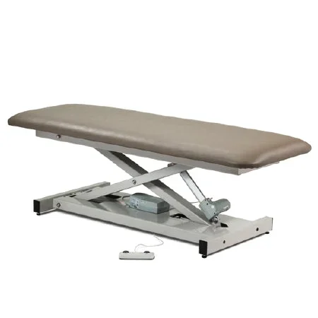 Clinton Industries Open Base Power Exam Table Power Foot Operated Height Adjustment 450 Lbs. – 80100-3BK