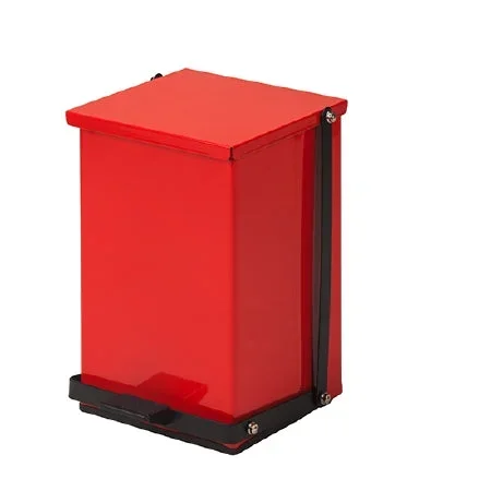 Clinton Industries Premium Trash Can 24 Quart Rectangular Red Steel Step On – TP-24R