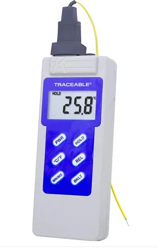 Control 3 Holdings LLC Traceable Water-Resistant Thermometer Fahrenheit / Celsius -328° to 2372°F (-200° to 1300°C) Type K Beaded Probe – 4003