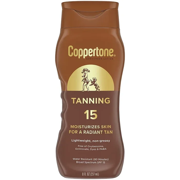 Coppertone Tanning Lotion 15 SPF 8 oz